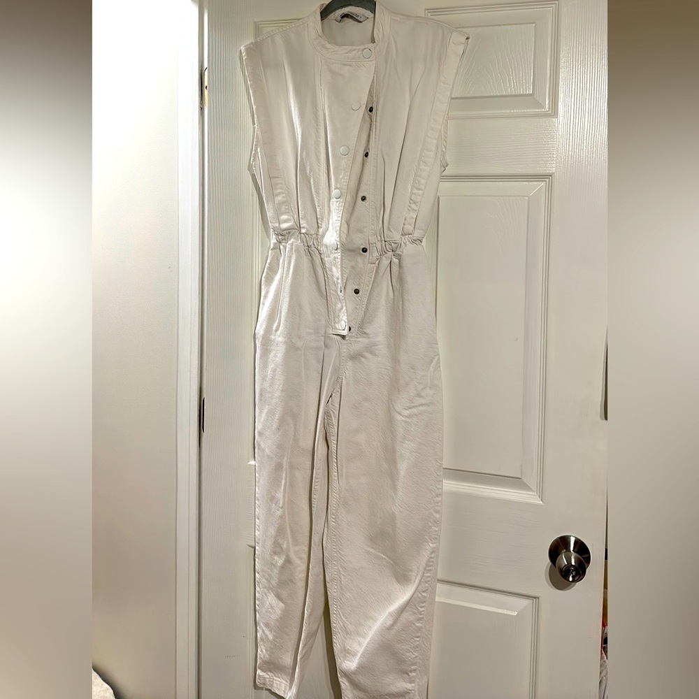 Zara TRF - Long Denim Jumpsuit